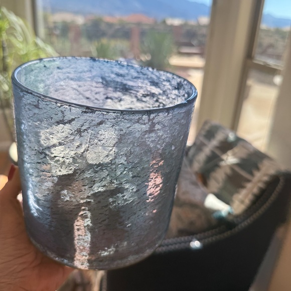 Ombre Glass Candle Votives Set of 2 - Picture 3 of 9